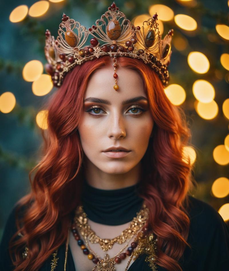 00550-577646277-Midjourney, photo shoot in the style of Alessio Balbi, portrait of a girl with scarlet hair, intricate ornate jasper crown, glos.jpg